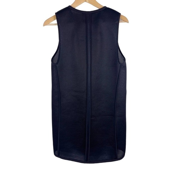 Lafayette 148 Black Collarless Longline Open Front Vest Cardigan Women's P XS - Picture 2 of 7